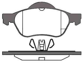 FREN BALATASI ÖN RENAULT LAGUNA II 01>05 LAGUNA III 07>15 MEGANE II 02>MGA 55154-