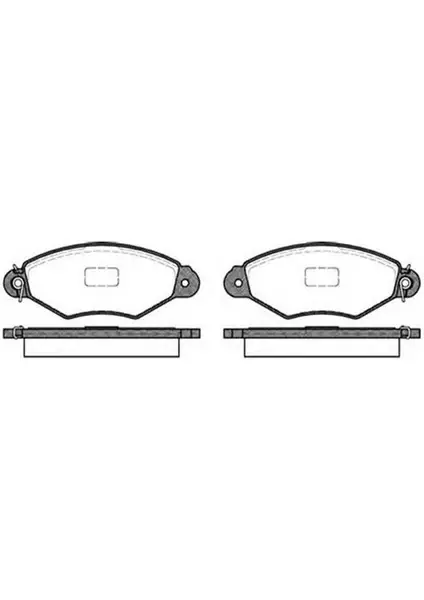 MGA 55800 Fren Balatası Ön Kangoo Iı Xsara 1.4 1.6 1.9d-04 206 2001- 7701208142