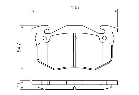 MGA 55546 Disk Balata Arka P106-205-206-P305 4252.71