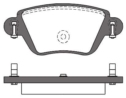 MGA 55570 Fren Balatası Arka Kangoo I 98- / Mondeo III 00-07 / X-Type 01- Küpelı Tıp