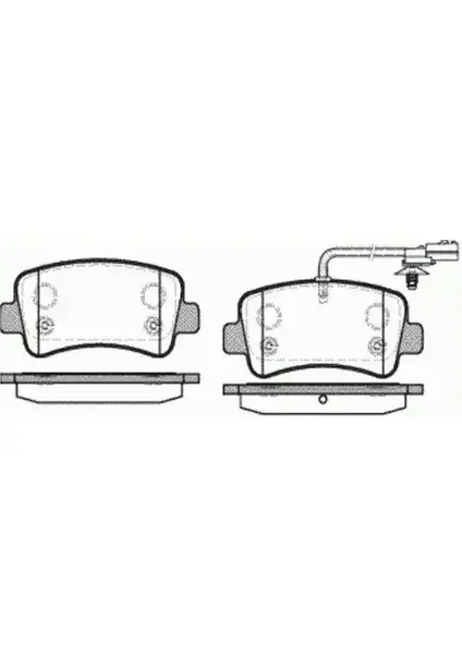 MGA 55147 - Fren Balatası Arka Fişli Master Iıı 10 / Movano B
