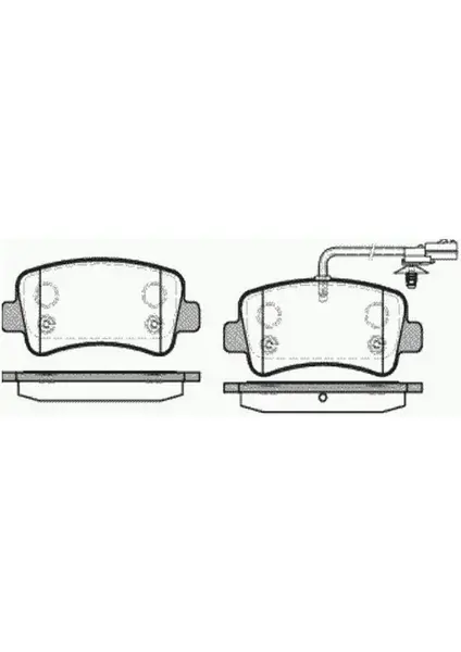 MGA 55148 - Fren Balatası Arka Cıft Teker Master Iıı // Karsan Jest