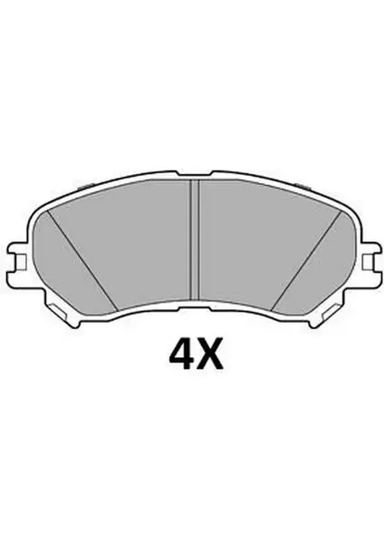 MGA 55668 - Fren Balatası Ön Megane Iv 1.3 Tce 1.6 Tce Scenıc Iv Talısman Kadjar 15> Espace V / Qashqaı 13>
