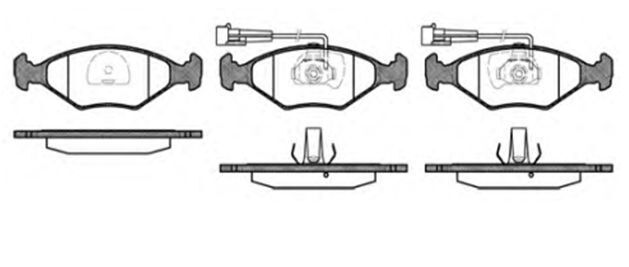 MGA 55107 Balata Fren Ön-Fişli Palio Siena 1.6 Wva 23217 71738158