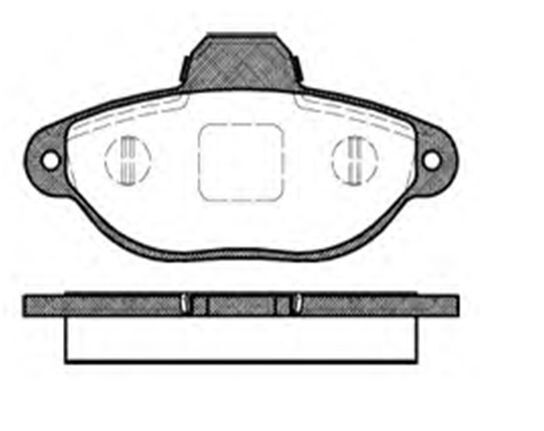 MGA 55109 Balata Fren Ön-Punto Iı 99-1.2 8V-PANDA 03-1.2-1.0 77362479