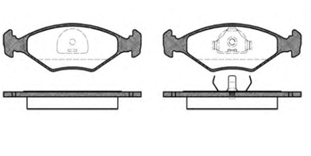 Balata Fren Ön-(Fıssız)-(Fiat: Palio 1.4 / Siena 1.4) (Wva21193)-MGA 55106
