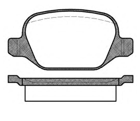 MGA 55342 Balata Fren Arka Alfa Romeo 147 00-1.6 16V-1.9 Jtd-2.0 16V-156 97-06 1.6 16V-1.9 Jtd-2.0 16V-LINEA 07-1.4-1.6