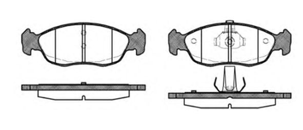 MGA 55158 Fren Balatası Ön Fıssız 106 I II 306 93- / Saxo 96- Xsara 97-