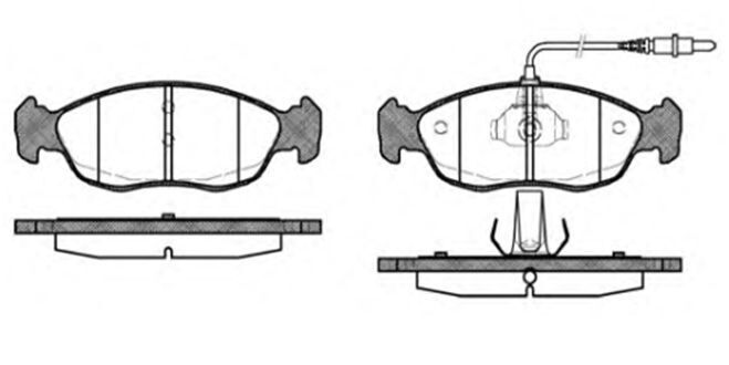 MGA 55163 Fren Balatası Ön Fişli 106 I II 306 93- / Saxo 96- Xsara 97-