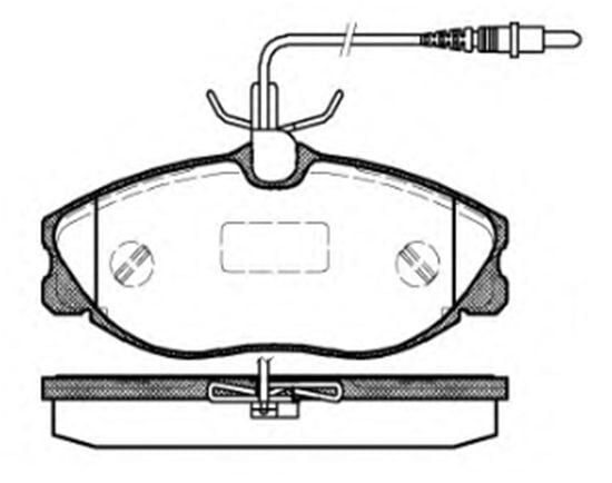 MGA 55162  Ön Fren Disk Balata Wva 21672 21674 21886 (Peugeot: 306 406 2.0)