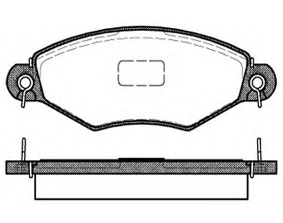 MGA 55159 ÖN FREN BALATASI PEUGEOT P206 1.4 1.6 09/98> P306 1.4 1.6 5/93>
