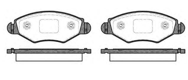 MGA 55160 ÖN FREN BALATASI PEUGEOT P206 1.4 1.6 09/98> P306 1.4 1.6 5/93> (KULAKLARI DELİKSİZ)