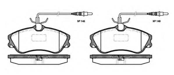 MGA 55169 Fren Balatası Ön Fişli 306 93- Partner 96- / Xsara 97- Berlingo 96-