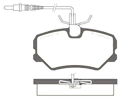 MGA 55165 Fren Balatası Ön Fişli 405