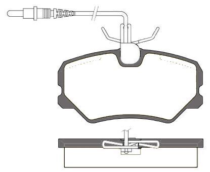 MGA 55165 Fren Balatası Ön Fişli 405