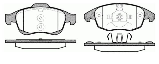 MGA 55170 Fren Balatası Ön 5008 09- Partner 08- Partner Tepee 08- / C4 Picasso 06- C4 10- Ds4 11