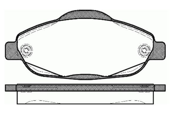 BALATA ÖN P308 1.4 1.6 HDİ 2.0 HDİ 07> P308 SW 07> P308 CC 1.6 HDİ 09> P3008 13> 1.6 HDI-VTI/MGA 55174