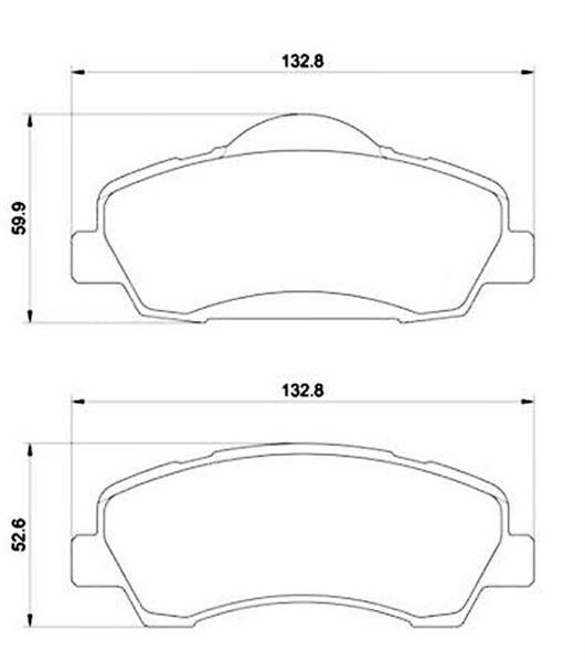 MGA 55551  Disk Balata Ön (Peugeot: 301-1.2 VTI 72 12-1.6 VTI 115 12-308 II-308 Sw / Citroen :-C-Elysee 1.2 VTI 1.6 VTI-C4 Cactus 1.2Vtı 1.6 HDI)-1608691380-1610699280