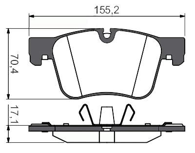 MGA 55627 Fren Balatası Ön 308 13- / C4 Picasso