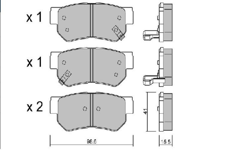 MGA 55224 Balata Fren Arka Getz 02-9
