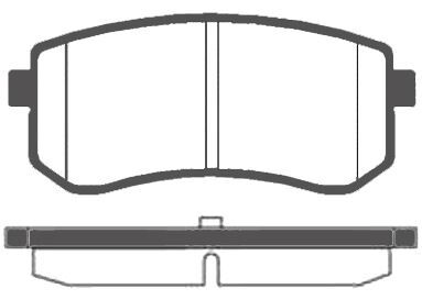 MGA 55241 Fren Balatası Arka İ10 08- / Picanto 04