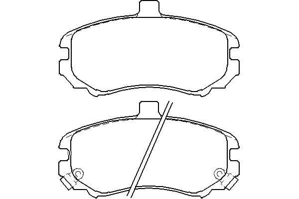 MGA 55232  Balata Fren Ön-(Hyundai: Elantra 04 > 06)