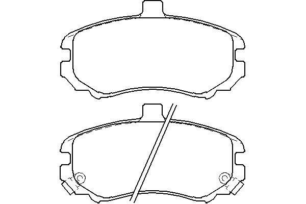 MGA 55232  Balata Fren Ön-(Hyundai: Elantra 04 > 06)