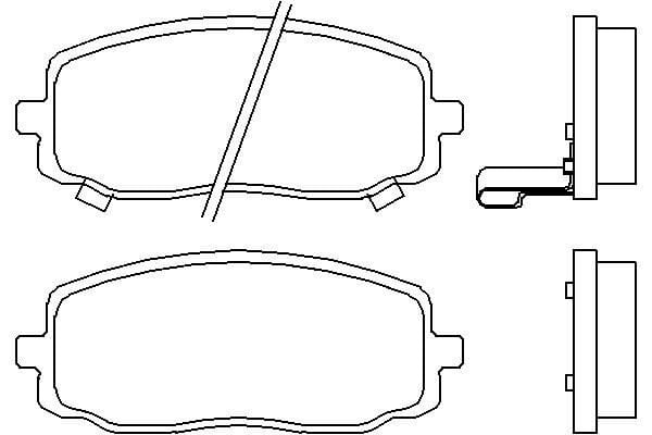 MGA 55240  Balata Fren Ön-(Hyundai: i10 08 > 12 / Kia: Picanto 04 > 10)