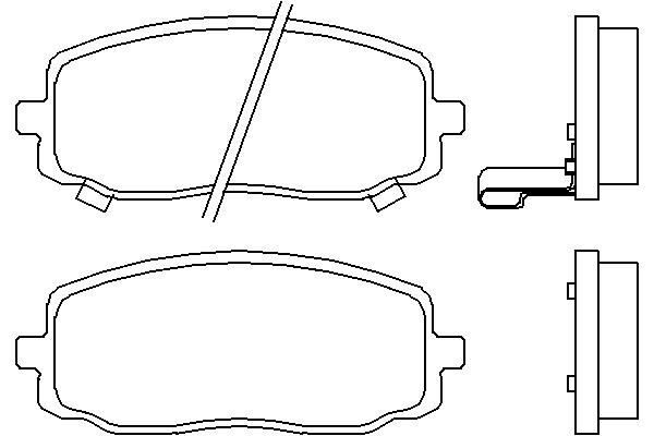 Balata Fren Ön-(Hyundai: i10 08 > 12 / Kia: Picanto 04 > 10)-MGA 55240