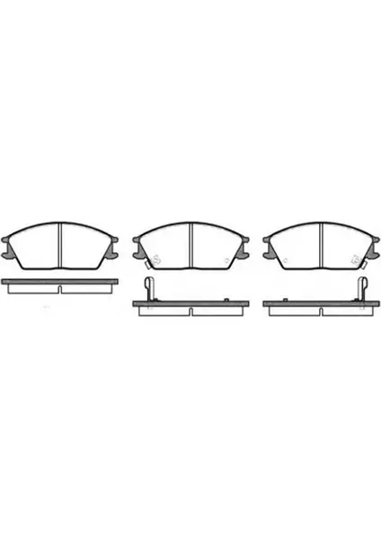 MGA-55700 ÖN FREN BALATA HYUNDAI ACCENT 1.3L 1.5L 1.6L benzinli 1.5L CRDi dizel 95-05 / GETZ 1.1L 1.3L 1.4L  Benzinli 1.5L CRDi dizel 02-09 / EXCEL 90-95 / SCOUPE 92-96