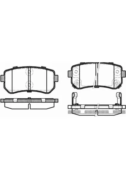 MGA 55220 Accent Era 07-11, I30 08-11, İX35 11-12, I20 08-12 Arka Fren Balata