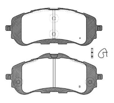 MGA 55650 Fren Balatası Ön 308 13-
