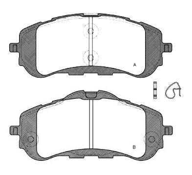 MGA 55650 Fren Balatası Ön 308 13-