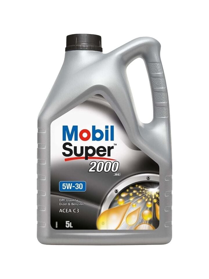 MOBİL SÜPER 2000  XE 5w-30 5 Litre Motor Yağı Acea C3, Dpf Uyumlu, Benzinli Ve Dizel