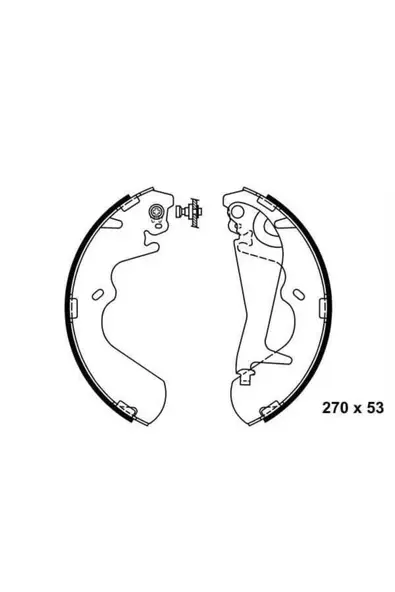 MLH-07 KAMPANA BALATA Starex Mınıbüs 97-02 Galloper 98- 270x53