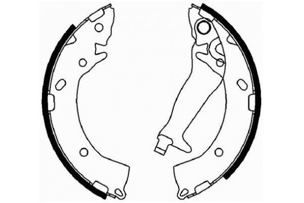 MANDO MLH-16 ARKA KAMPANA PABUÇ BALATA HYUNDAI GETZ 1.1L 1.3L 1.4L benzinli 1.5L CRDi dizel 02-09